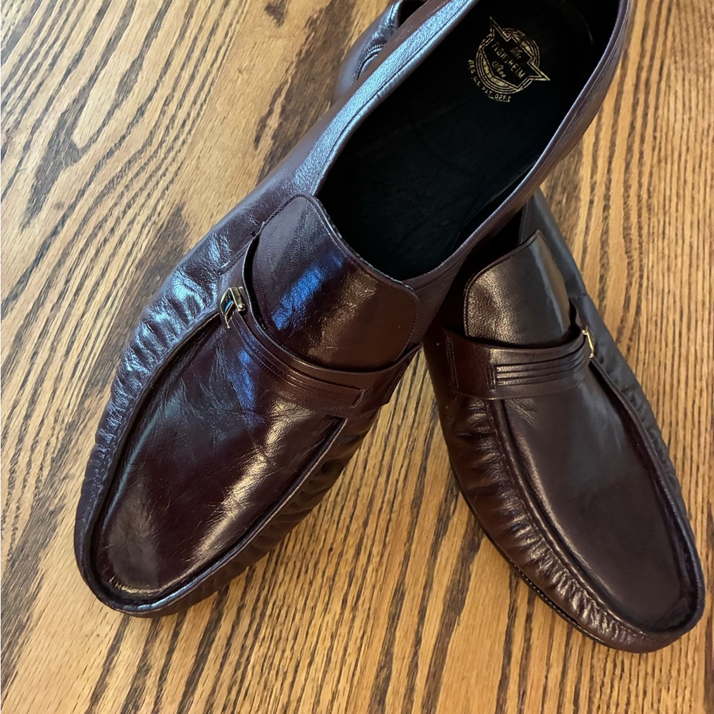 Men's Florsheim Maroon Leather Loafers